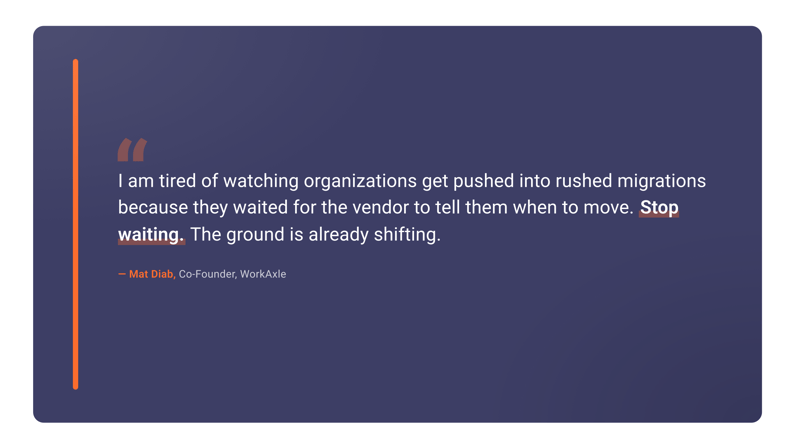 Pull Quote — Stop Waiting (Print)